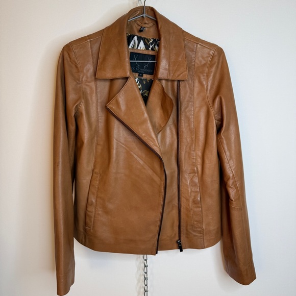 100% leather jacket size S - Picture 1 of 8